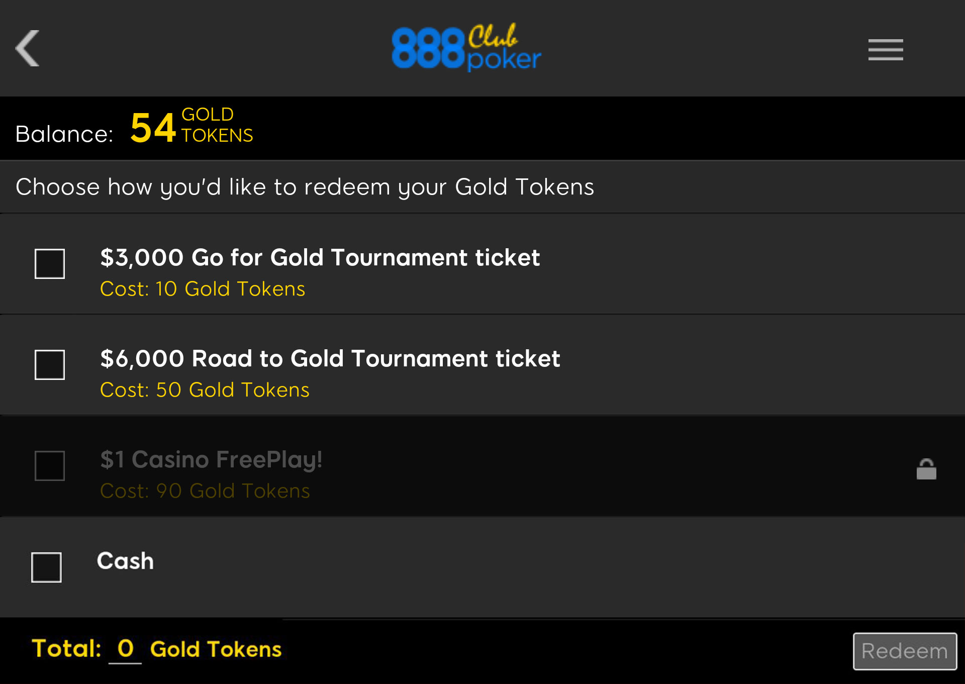 How to redeem your Gold Tokens for prizes How to redeem your Gold Tokens for prizes