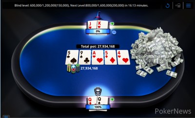 1,634 players who rebought 502 times, which created a $501,960 prize pool