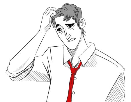 PERSON SCRATCHING HEAD LOOKING CONFUSED