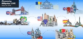 888poker LIVE Announces 2018 Stops