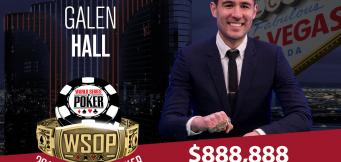 Galen Hall takes down Crazy Eights for $888,888 & 1st Bracelet