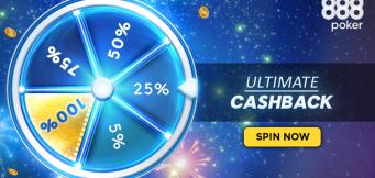 Play the Ultimate Cashback Spin and Win up to 100% Cashback!